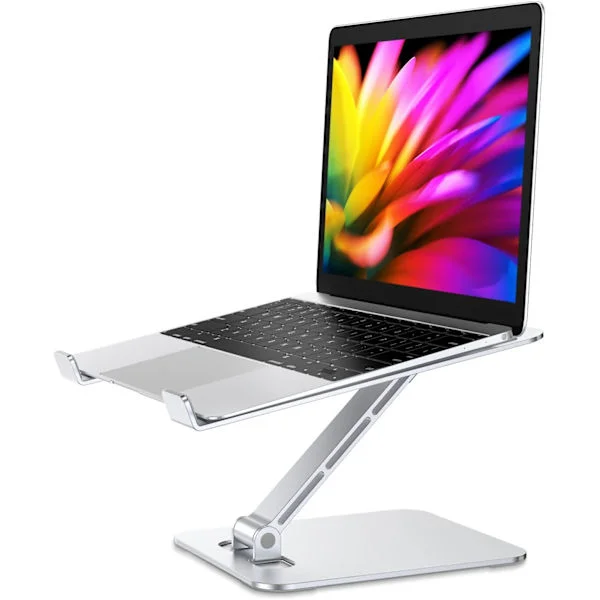 Laptop Stand Lap Desk, Ergonomic Foldable Computer Stand with Adjustable Height, Ventilated Aluminum Alloy Compatible