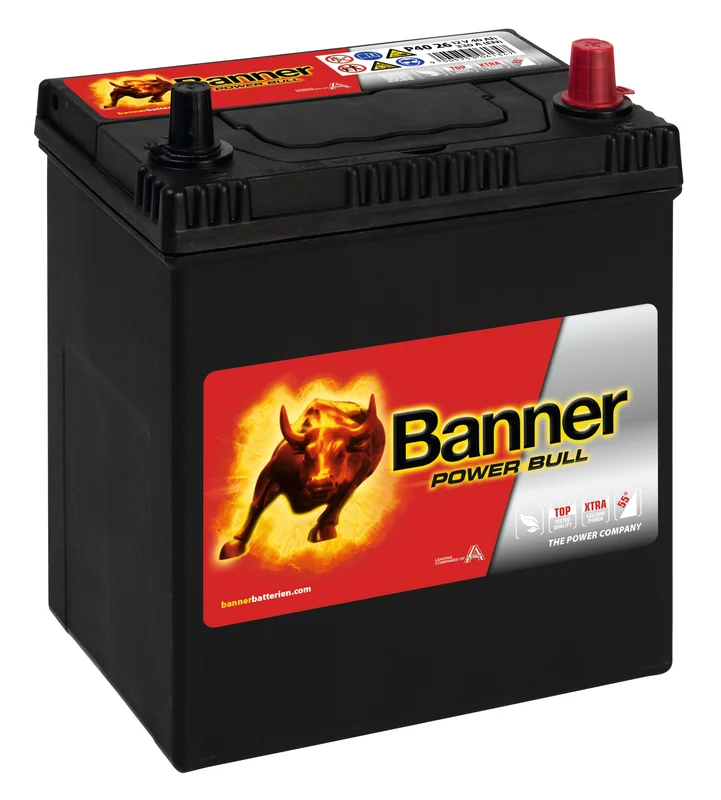 Banner Power Bull P4026M Startbatteri 12V, 40 Ah, Elfördelning & strömförsörjning
