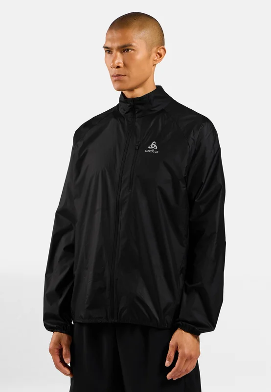 Odlo Men's Zeroweight Running Jacket, L, black