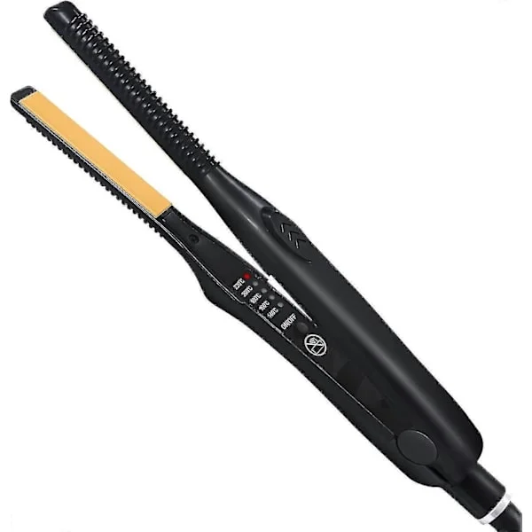 Pencil Flat Iron For Kort Hår Mini Rettetang Titanium Keramisk Skjegg Hår Liten Rettetang Krølltang Reise Bærbar For Menn Og Kvinner