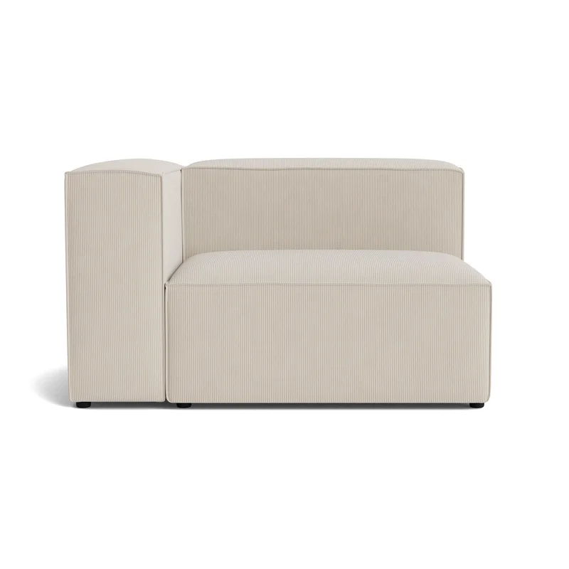 Lissabon XL hjørnemodul, venstrevendt - Rebel Beige - 130x100x72cm - Modulsofa med kvalitetsstof og ramme af krydsfiner - Holdbar sofa med mange lag 