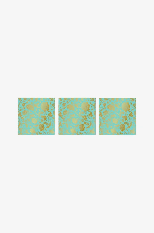 Paperproducts Design - Servetter George V. Embossed 33x33 cm 3 st 15-pack - Grön - Servetter - Från Homeroom
