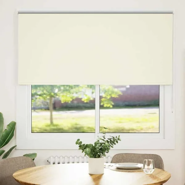 Rullgardin mörkläggning naturvit 145x130 cm tygbredd 141,6 cm