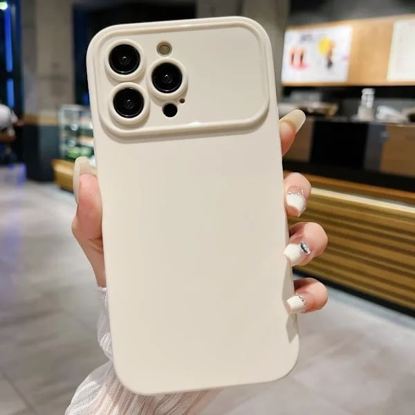 Slim - Fit TPU Telefon Taske Cover til iPhone 15 Plus Taske - hvid