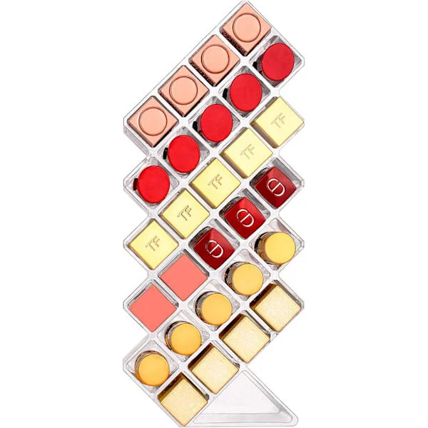 Læbestift Organizer og Opbevaring, Akryl Læbestiftholder Lipgloss Tårn Transparent Kosmetisk Display, 28 Rum Makeup Organizer til Toilettet