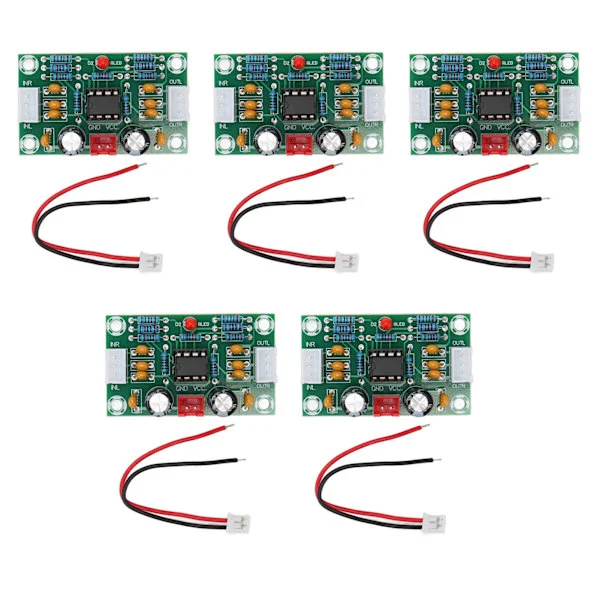 5PCS Ljudoperationsförstärkarkort 5x Brett Spänning NE5532 Förstärkare Frontpanel Digital Tonkort