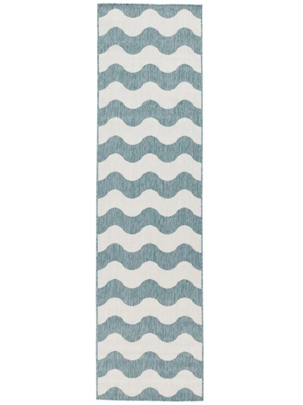 Indoor/Outdoor Rug Washable Small Mare - Turquoise 80X300 Modern Style