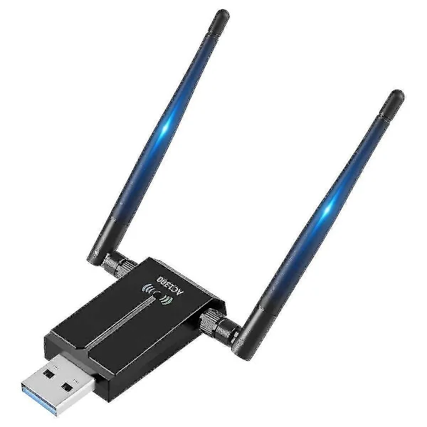 1300mbps Langtrækkende USB Wifi-adapter til PC-bord, USB Trådløs Adapter Dual Band 2.4ghz 5