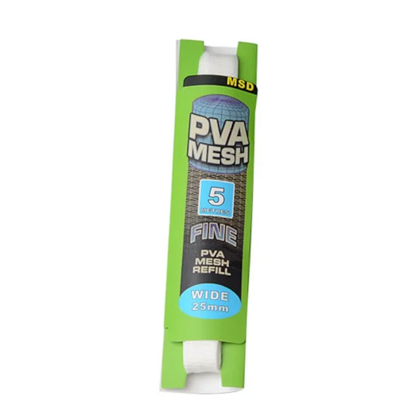 5M/16.4ft PVA mesh Lösligt smalt fiskenät Vattenlösligt nät Vit Refill Mesh Betesväska Skydda