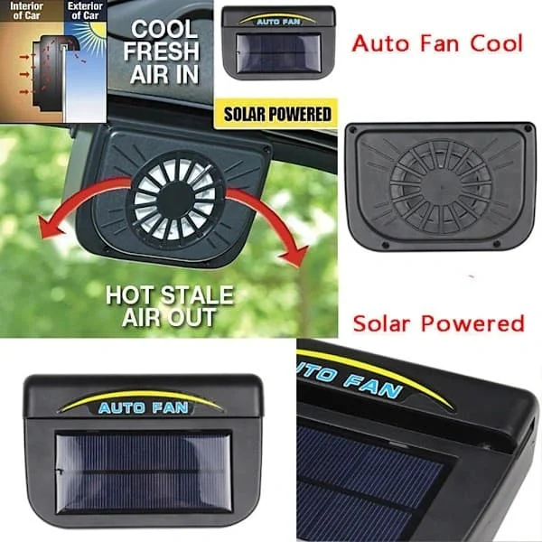 Universal bil eksosvifte Auto Solar eksosvifte Senker temperatur Bilkjøler for lastebil styling tilbehør
