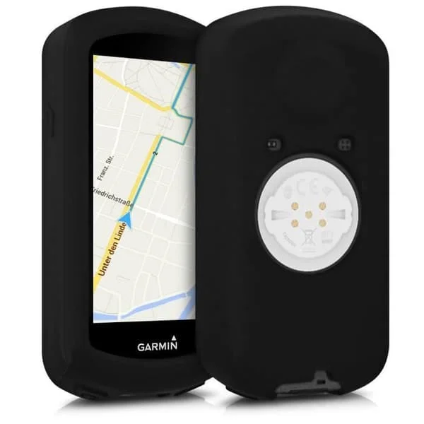 Hus GPS Cykel - KWMOBILE - Garmin Edge 1030/1030 Plus - Svart Silikon - Stötabsorberande - Flexibelt Fodral