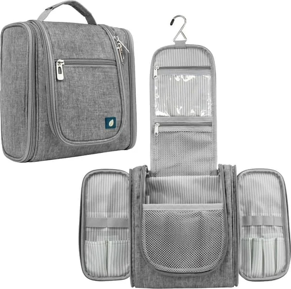 Toiletry Bag with Hook - For Women and Men - Hanging Toiletry Bag with Hook - Hanging - Travel and Camping Bag Accessories ...