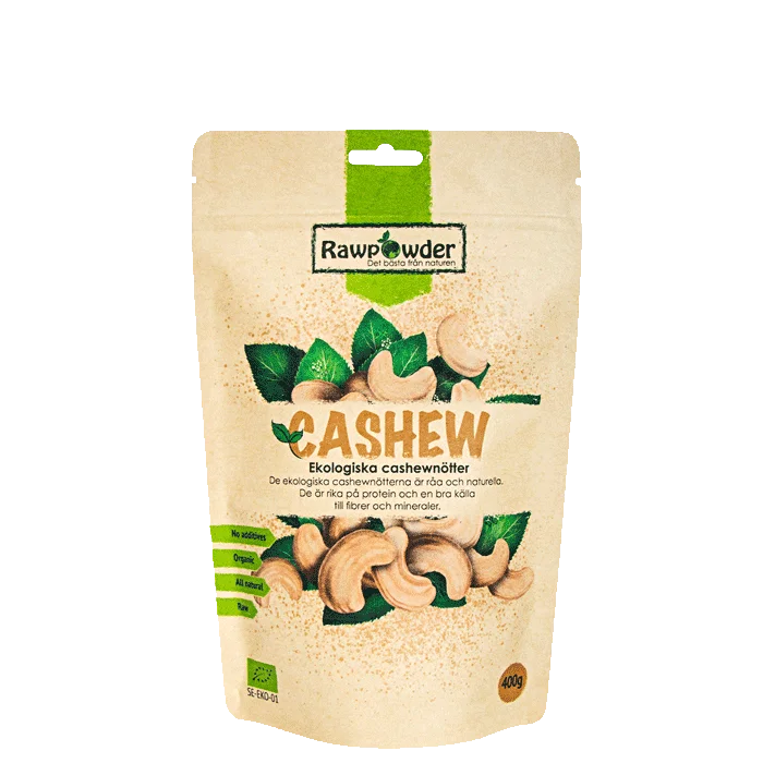 Rawpowder Økologiske Cashewnøtter 400 g