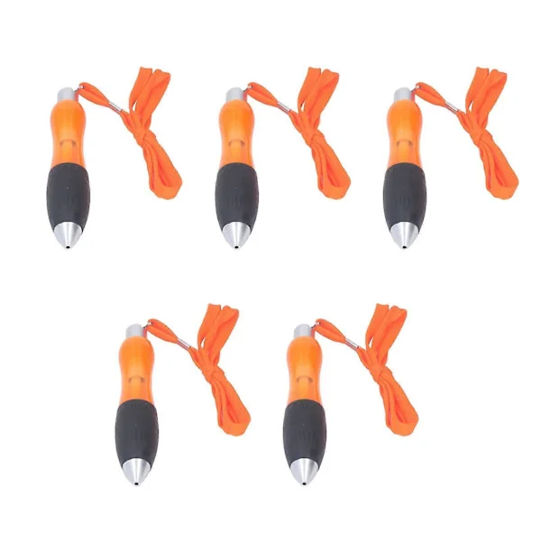 5 Pcs Large Thick Ballpoint Pens Thick Heavy Weighted Pens Large Wide Grip Pens for Parkinson's Arthritis Orange