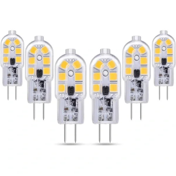 G4 LED Pære 12V 2W 3000K Varm Hvid 200lm Ikke Dæmpbar Bi Pin Lys til Lysekroner Bordlamper AC DC