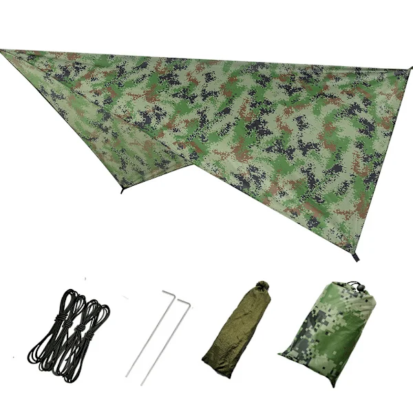 Camping Tarp Hengekøye Lett Vanntett Telt Piknik