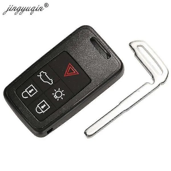 【BEMS】Knapp Fjärrkontroll Smart Bilnyckel Fob 434MHz ID46 Chip Kompatibel med Volvo XC60 S60 S60L V40 V60 S80 XC70 KYDZ Ersättning