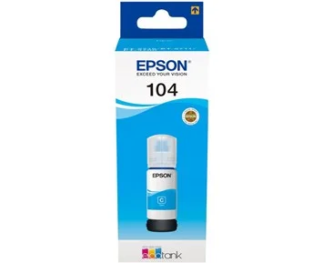 Epson Epson Ink 104 EcoTank Cyan - Blått påfyllnadsbläck Epson T104