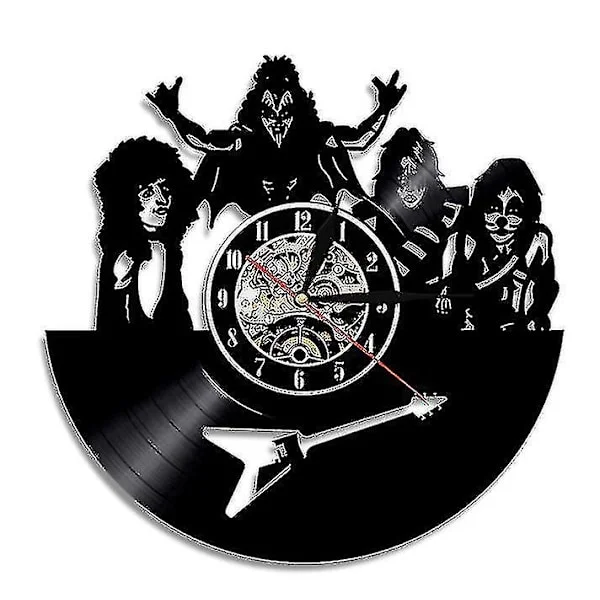 Kiss Band Vinyl Plateveggklokke (FMY)