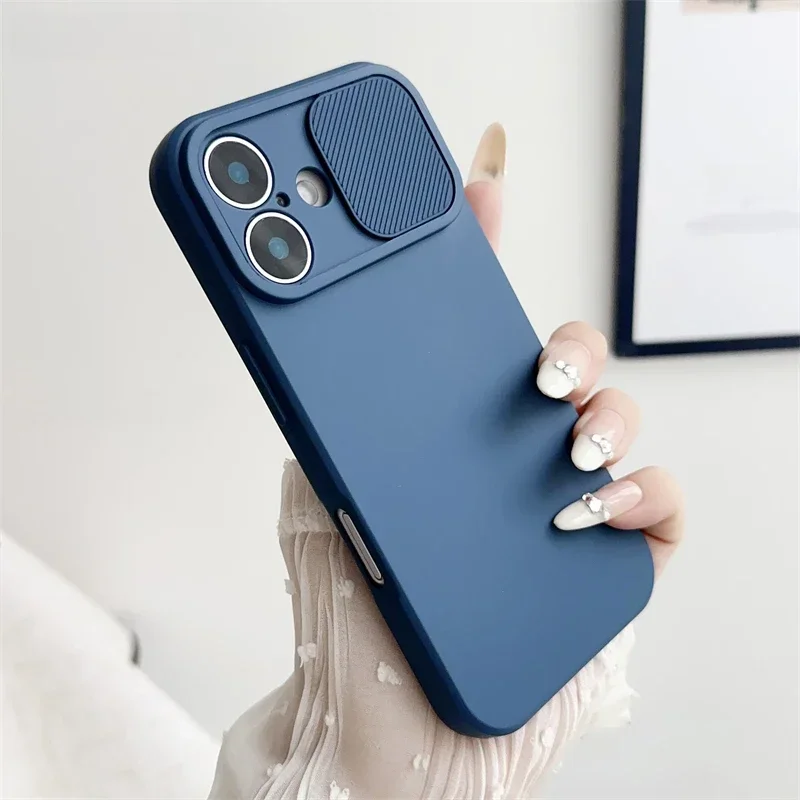 AliExpress - Slide Camera Lens Protection Soft Silicone Case, Antichoc Bumper Cover, iPhone 16, 15, 14 Plus, 13, 12, 11 Pro, X, XS, Poly Max, 8, 7, SE