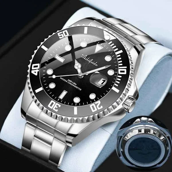Halloween Gave Green Submariner Automatisk Mekanisk Klokker Svart Submariner Herre Business Klokker Rustfritt Stål Armbånd Lysende Vanntett