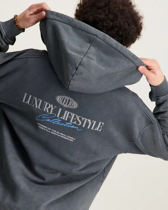 Malelions Malelions Junior Relaxed Lifestyle Zip Hoodie Grijs Hoodies Jongens - Kids Brand Store