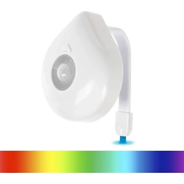 Toalettlampa - Rörelseaktiverad nattlampa - Ultratunn flexibel nattlampa för badrum, barn, vuxna, äldre - Vattentät, Reklam