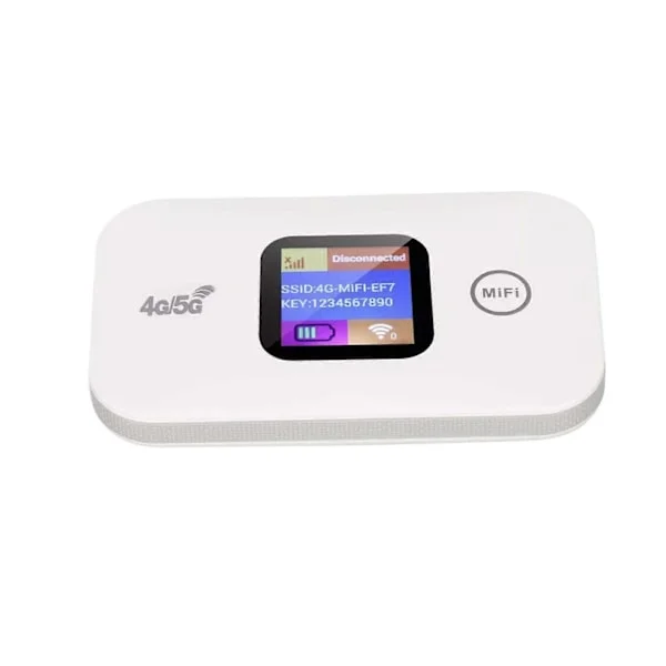 Bärbar Olåst 4G LTE Trådlös WiFi Router Mobilt Bredband LCD MIFI Hotspot