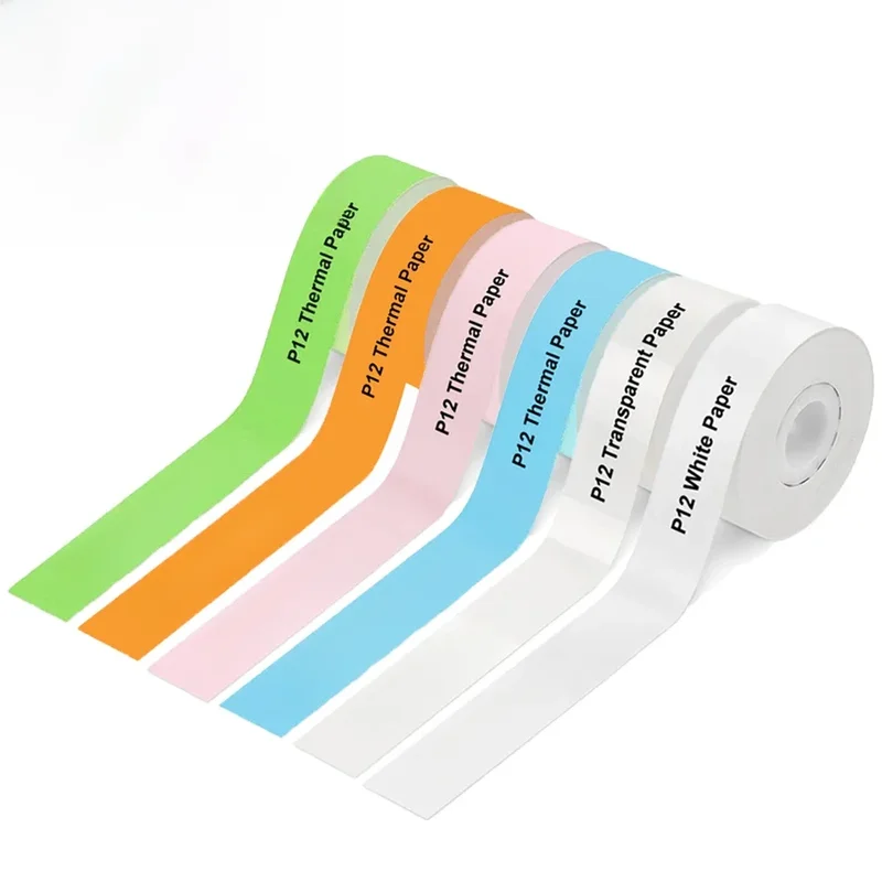 AliExpress - Étiquette autocollante thermique en papier continu P12 P15, 15mm x 4M/15mm x 7M, Compatible D30 Q30 Marklife P11 P50 L12 DELI Q2, 1 