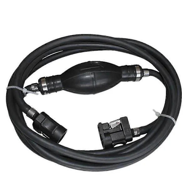 300CM Båd Brændstofslange 6mm Gasslange Stik Påhængsmotor Bådmotor Benzintank Stik Sæt til Motor