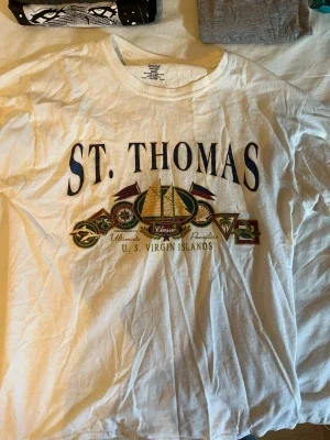 St. Thomas t-shirt med tryck