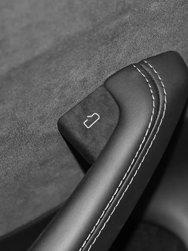 AliExpress - Für Tesla Model Y Juniper Model 3 Highland aus Alcantara Gefertigte Autotür-Innengriff-Knopfverkleidung Aufkleber Innenausstattung Tuning