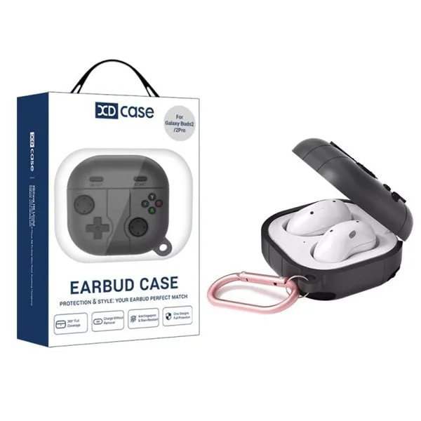 Suojakuori Samsung Galaxy Buds FE / Buds 2 Pro -puhelimelle retromuotoilussa Käsiohjain - Svart