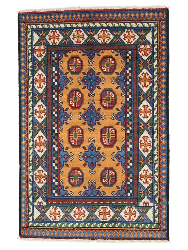 D'orient Afghan Fine Tapis 79X120 Noir/Marron Laine