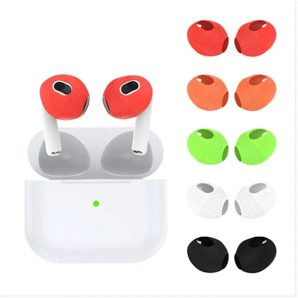 Silikon Öronproppar för Kompatibel med Apple AirPods 3 Bluetooth Hörlurar - Dammtäta Öronkuddar i Blandade Färger