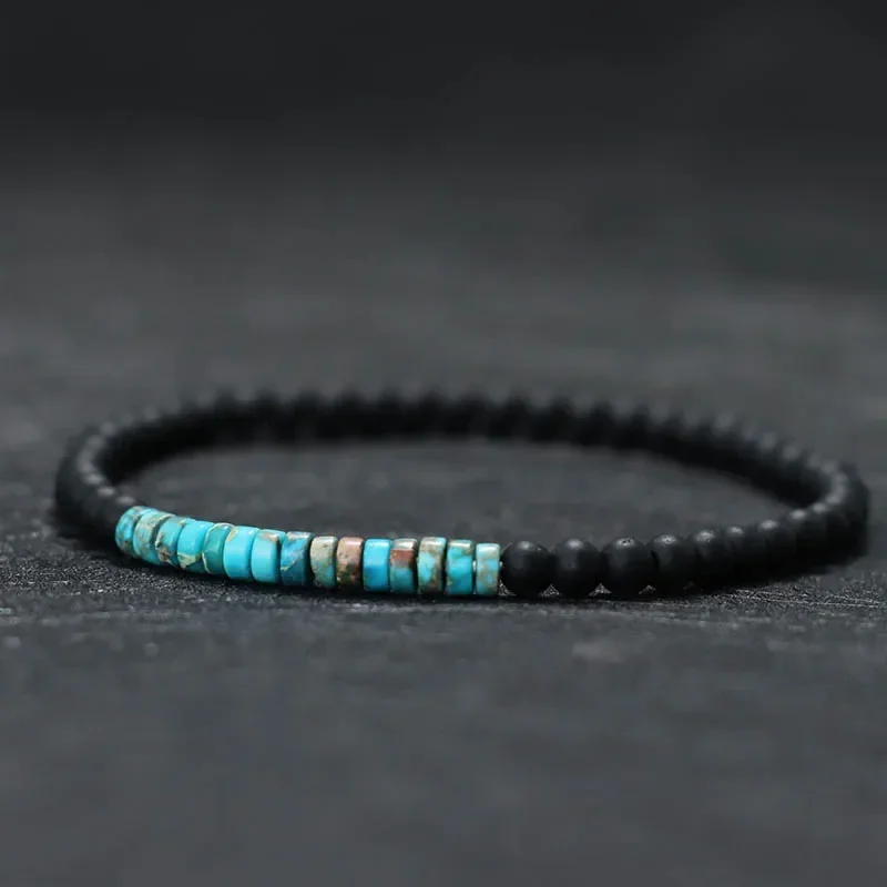 AliExpress - Neues minimalistisches 4mm Perlenarmband Unisex Kaiser Onyx Kleines Steinarmband Meditation Yoga Strang Armband Paar Brazalete Pulsera