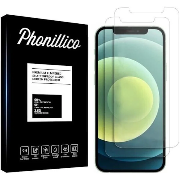 Film til beskyttelse af skærm - Phonillico - iPhone 12 PRO MAX - Pakke 2 - hærdet glas - ridsefast