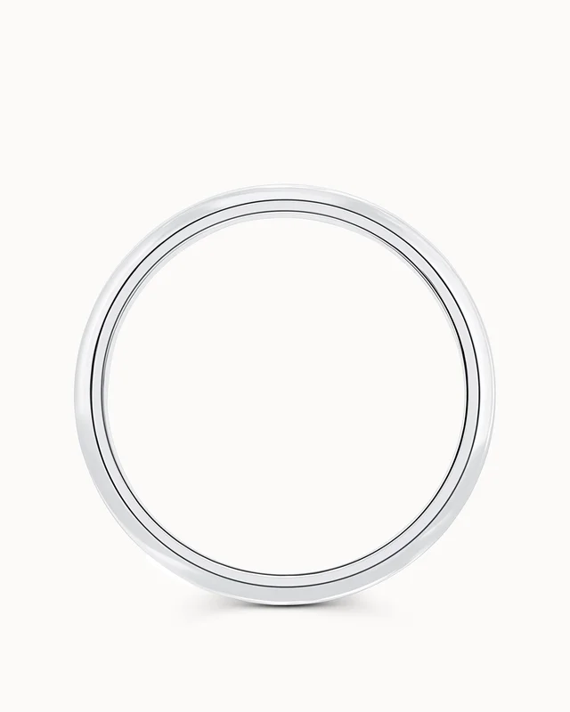Glatt Ring Herre Jacob 950 Platina 5Mm - Forlovelsesringer & Gifteringer hos Vanbruun