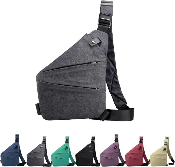 Anti-Theft Crossbody Bag for Women Personal Flex Travel Bag Anti-Theft Cross Body Bag Shoulder Bag Chest Bag for Men