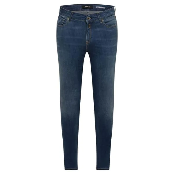 Replay Dam Anbass Slim Jeans i Bomull 30S Blå