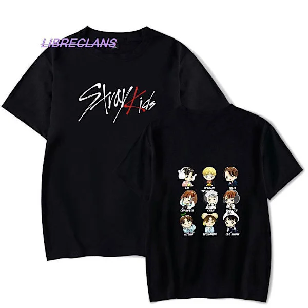Ny printet dame T-shirt, herre moderigtig kortærmet afslappet sommer top, T-shirt