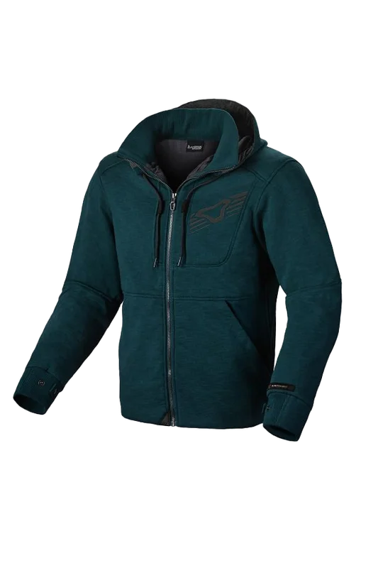 Chaqueta con capucha de Moto de Moto Macna District Azul XL