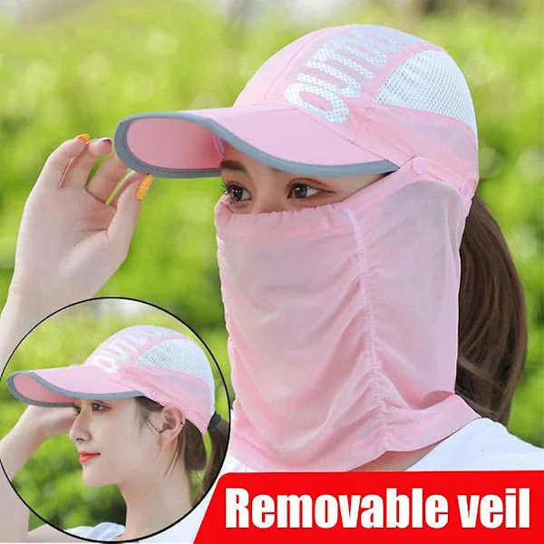 Sommar solhatt hopfällbar hatt UV-beständig solhatt utomhus vandring solhatt(Khaki)