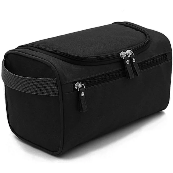 Men's Toiletry Bag, Large Hanging Waterproof Wash Bag with Mesh and Zipper Compartments, Overnight Gym Shaving Travel Toiletry Set Kit