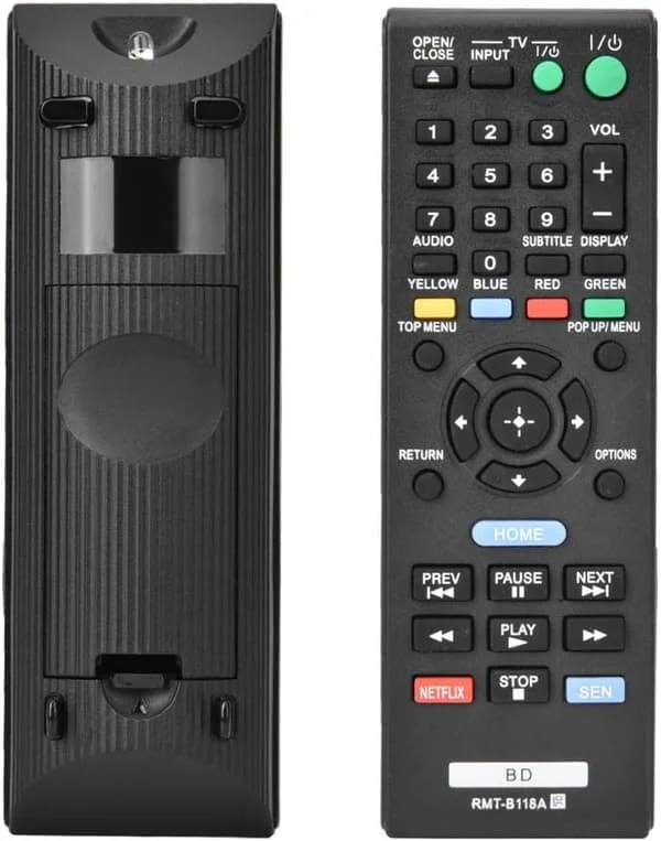 Bdp S185 Sony Bdp S185 Abs Musta Rmt B118A Kaukosäädin Sony Blu-ray-soittimelle Bdp185C Bdpbx18 Bdpbx3100 Bdps185