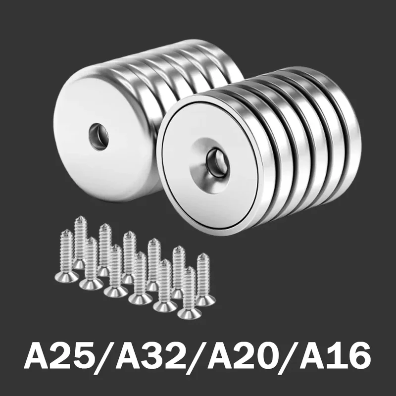 AliExpress - Runde Magnete im A25/A32/A20/A16, versenktes Loch, weit verbreitet in Kühlschränken, Lagerwerkzeugen, Whiteboards und Snackaufbewahrung