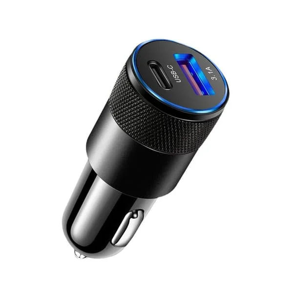 USB Hurtiglader Bil Type C PD Hurtigopladning Telefonadapter UK Til iPhone