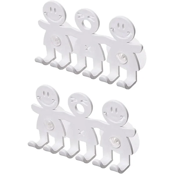 2 st Söta Tandborsthållare Krokar Badrum Sugpropp Tandborsthållare Hushåll Sött Smiley Ansikte Tandborste Sugpropp