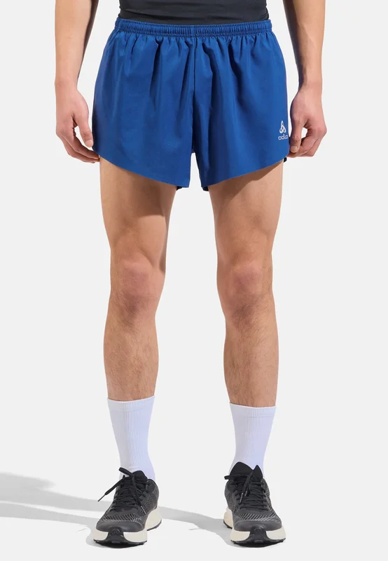 Odlo Men's Zeroweight 3 Inch Split Running Shorts, S, blue