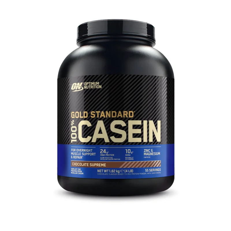 Optimum Nutrition Gold Standard 100% Casein, Choklad, 1,81 kg - Proteinpulver, Kasein